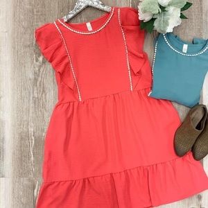 Sleeveless Ruffle Babydoll Dress Women’s SIZE 2XL